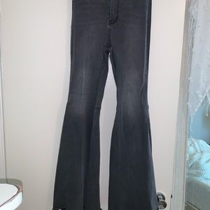 Free People Women’s Black Flare Jeans
